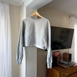 Oversized Cropped crewneck